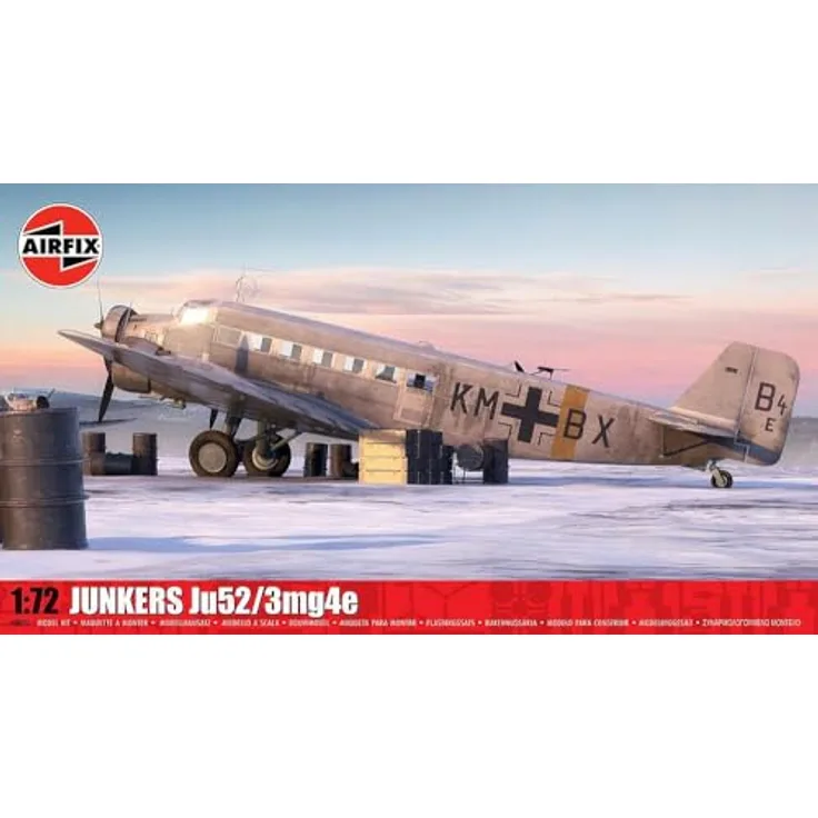 Airfix Junkers Ju52/3mg4e, Modellbausatz im Maßstab 1:72 für Modellbauer ab 14 Jahren