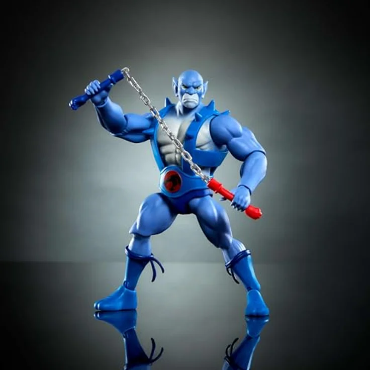 Masters of the Universe Origins Panthro, 14 cm bewegliche Actionfigur, abnehmbare Rüstung, Streitkolben, Axt und Mini-Comic, 1980er Crossover-Spielzeug, JFW97 – Bild 4