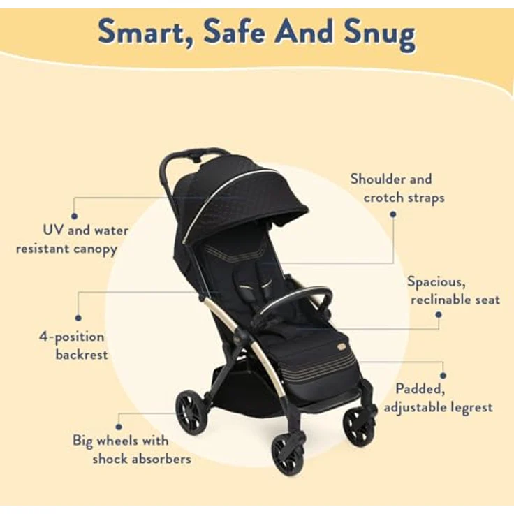 Chicco Passeggino 4 ruote Goody Xplus Dark Shadow, Buggy mit Selbstfaltfunktion und verstellbarem Sitz – Bild 5