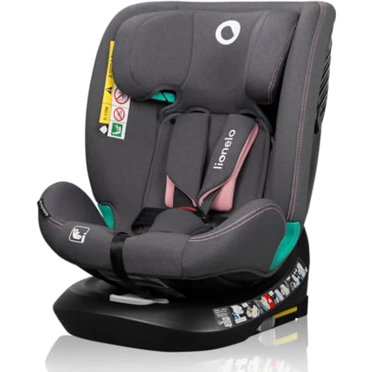 lionelo Autokindersitz BASTIAAN ONE i-SIZE, 4-in-1, 360 Grad, 0-36kg, grau – Bild 2