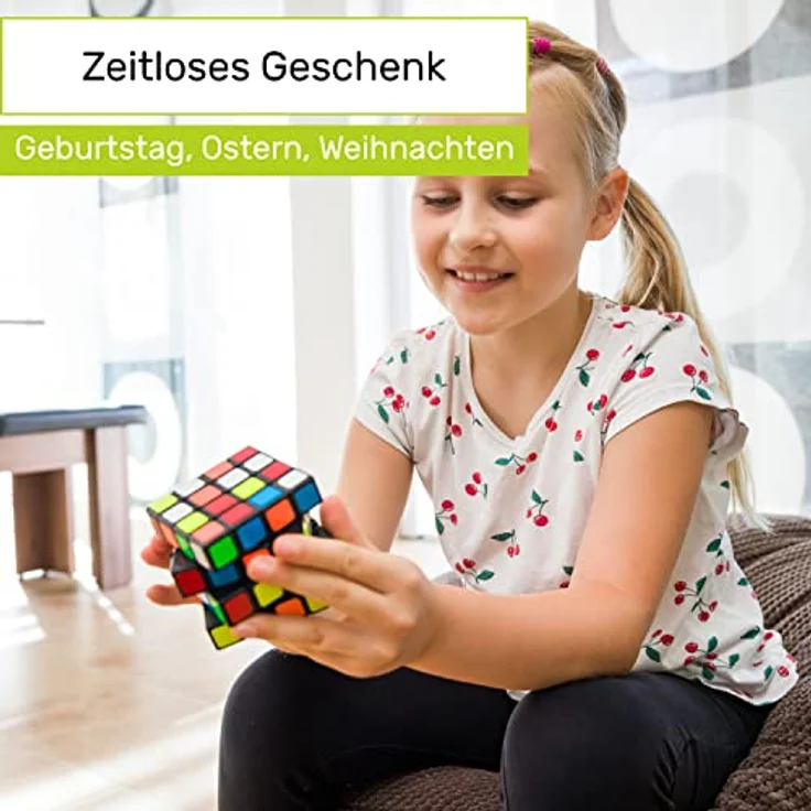 CUBIDI® Original Zauberwürfel 4x4 - Typ Los Angeles | Speed-Cube mit optimierten Dreheigenschaften | Magic Cube für Anfänger und Fortgeschrittene | mit aufgeklebten Farb-Sticker – Bild 5