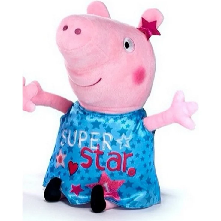 Play by Play Kuscheltier Peppa Wutz Kuscheltier Peppa Pig kuscheltier 30 cm hellblau (1-St), Peppa Wutz Anime Kawaii Plush Weihnachten Geschenke für Kinder