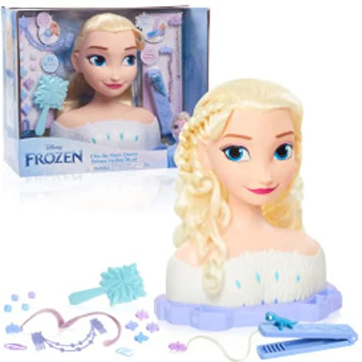 Just Play Disney Frozen 2 ELSA die Schneekönigin Frisierkopf Deluxe 30cm mit 17 Zubehörteilen für Styling-Spaß, ab 3 Jahren – Bild 5