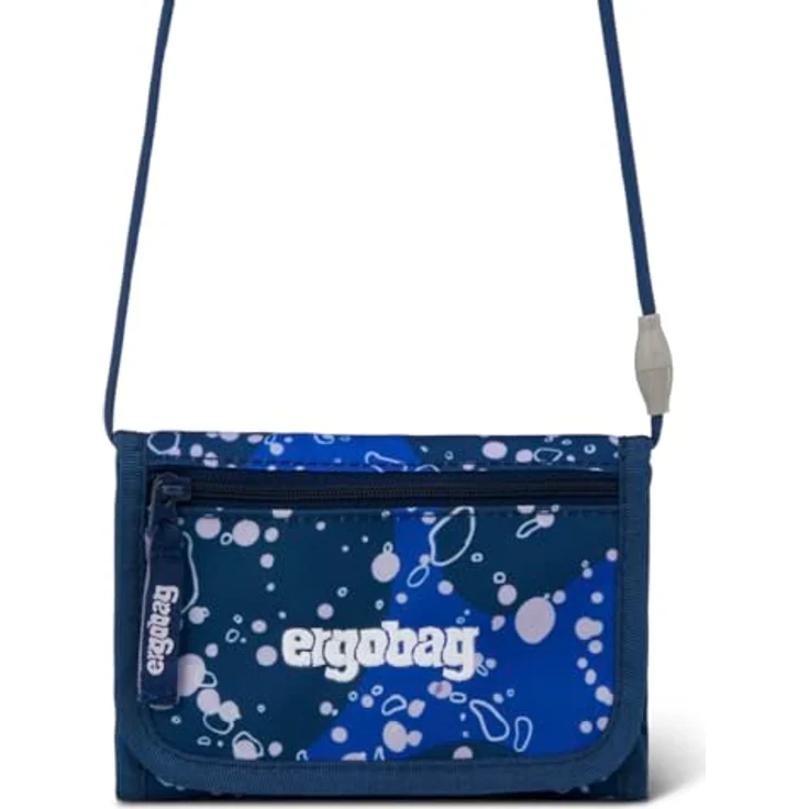 ergobag Brustbeutel, Mini Portemonnaie mit Kleingeldfach und Sichtfenster, Größenverstellbar, aus 100% recyceltem PET, für Mädchen und Jungen – Bild 2