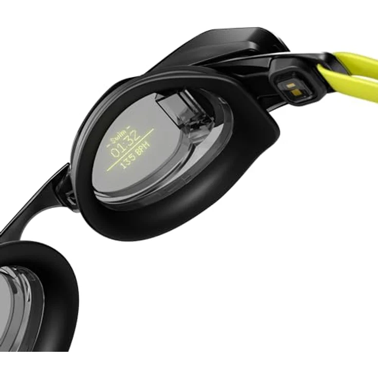 FORM Smart Swim 2 Schwimmbrille, Schwimmhilfen mit Echtzeit-Metriken und integrierter Herzfrequenzmessung, blau – Bild 1