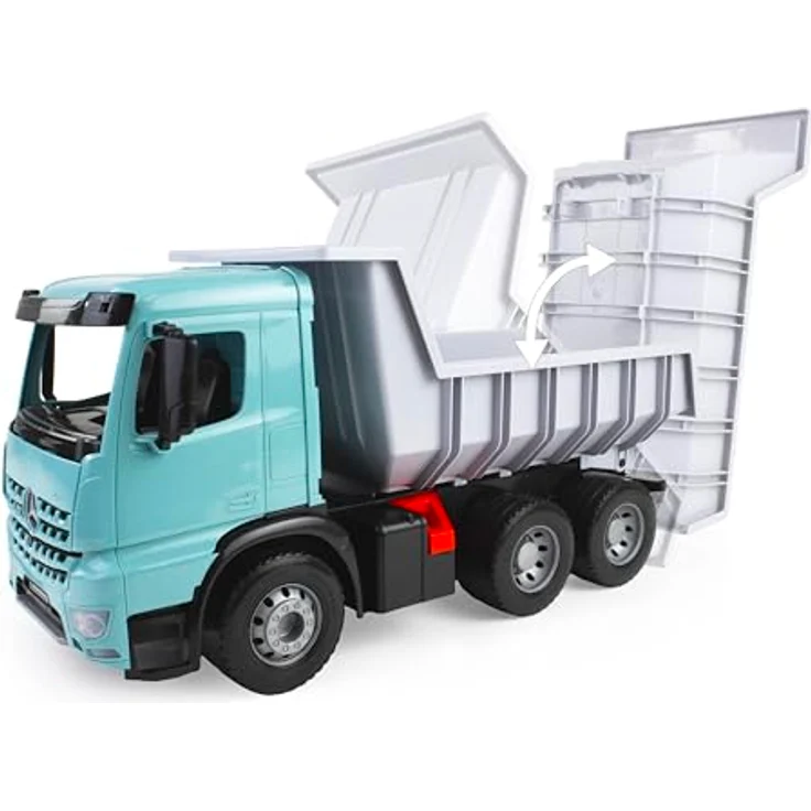Lena Gigant Mercedes Arocs Kipper, 67 cm Kipp-Lkw für drinnen und draußen, TÜV-zertifiziert, für Kinder ab 3 Jahren – Bild 3