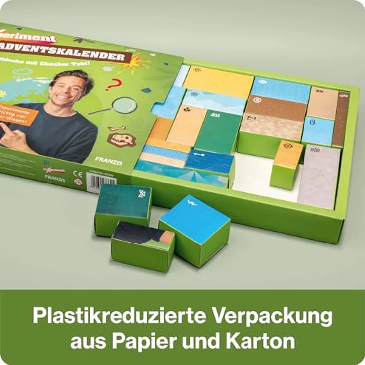 FRANZIS CheXperiment Adventskalender, Wissenschafts-Bausätze mit 24 Experimenten, ab 8 Jahre, inkl. Quartettspiel – Bild 6