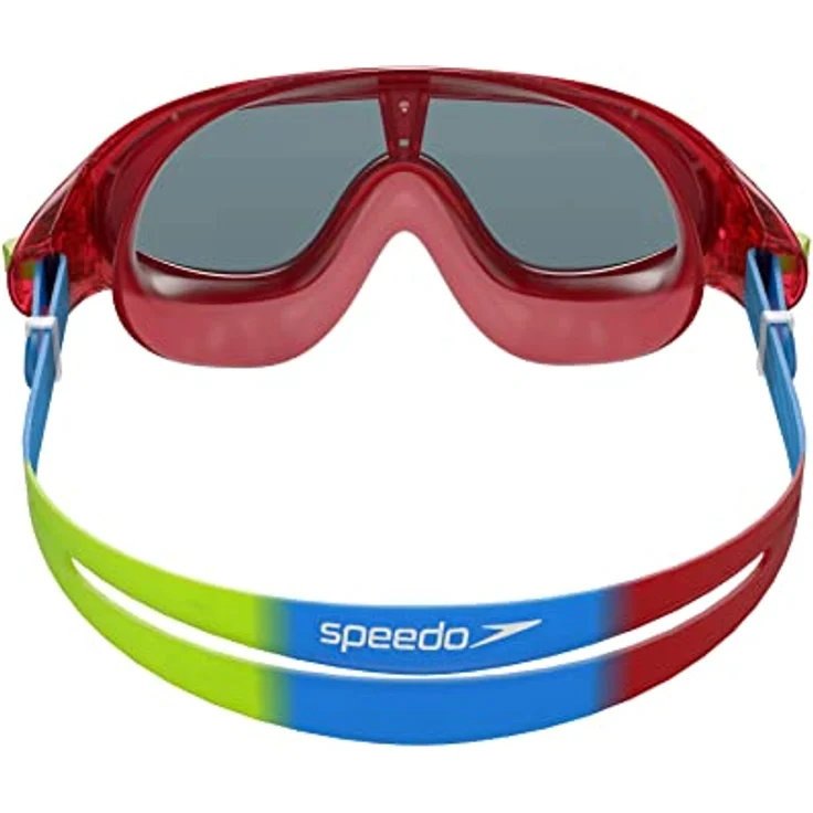 Speedo Unisex Kinder Junior Biofuse Rift Schwimmbrille, Lava Rot/Japan Blau/Smoke, Einheitsgröße – Bild 2