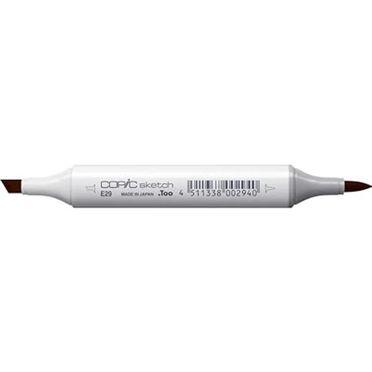 Copic COPIC Sketch Marker Typ E - 29, Burnt Umber, professioneller Pinselmarker mit Super-Brush-Spitze und Medium-Broad-Spitze – Bild 4