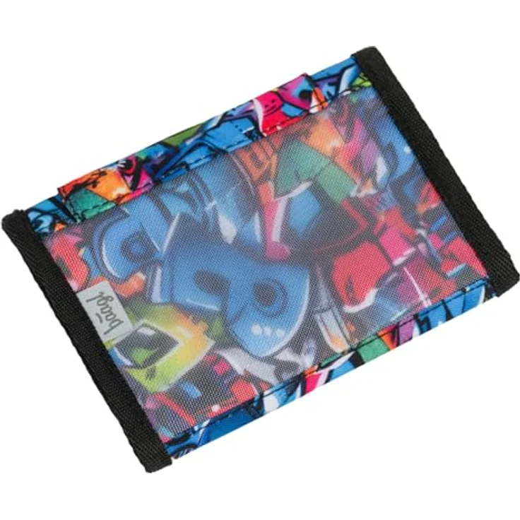 Baagl Brustbeutel Kinder - Mini Geldbörse für Jungen mit Kordel, Polyester, Design Skatepark, 14,5 x 8,5 cm – Bild 4