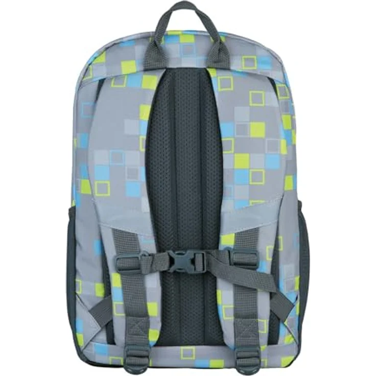 Scout HDL Schulrucksack Adventure, PET mit Fächern für A4-Unterlagen und Laptop bis 36 cm, Rückenpolsterung, blau – Bild 3