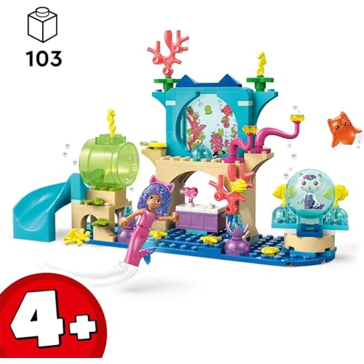 LEGO Gabbys Puppenhaus Meerjungfrau Gabbys Aquarium Abenteuer (11204), Spielzeug-Meeresbewohner für Kinder ab 4 Jahren, 103 Teile – Bild 2
