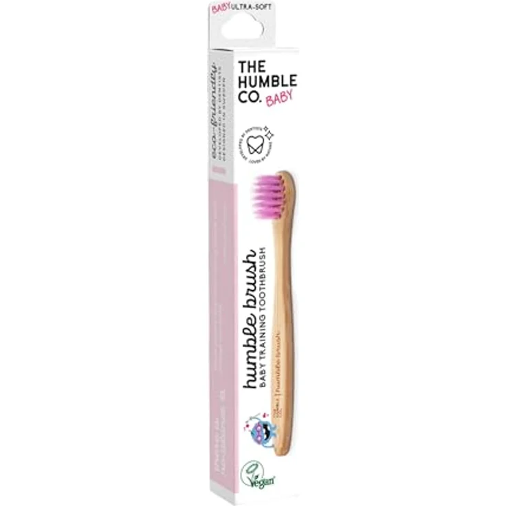 The Humble Co. Humble Brush Baby Ultra Soft Zahnbürste, lila für empfindliche Babyzähne – Bild 2