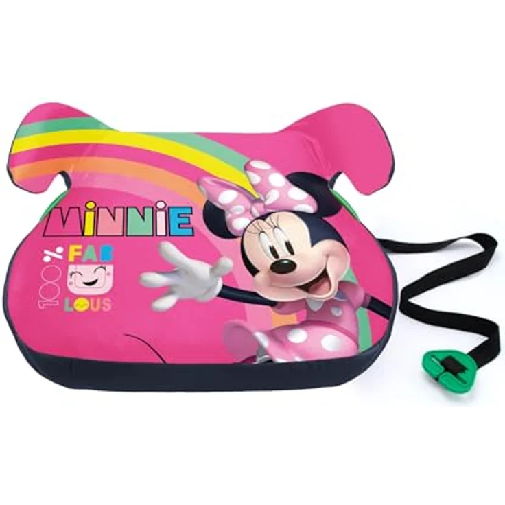 Seven Polska Kindersitzerhöhung "MINNIE", für Kinder 125-150 cm, EC Norm R129, abnehmbarer Bezug, ergonomisches Design, farbenfrohes Disney-Motiv – Bild 2