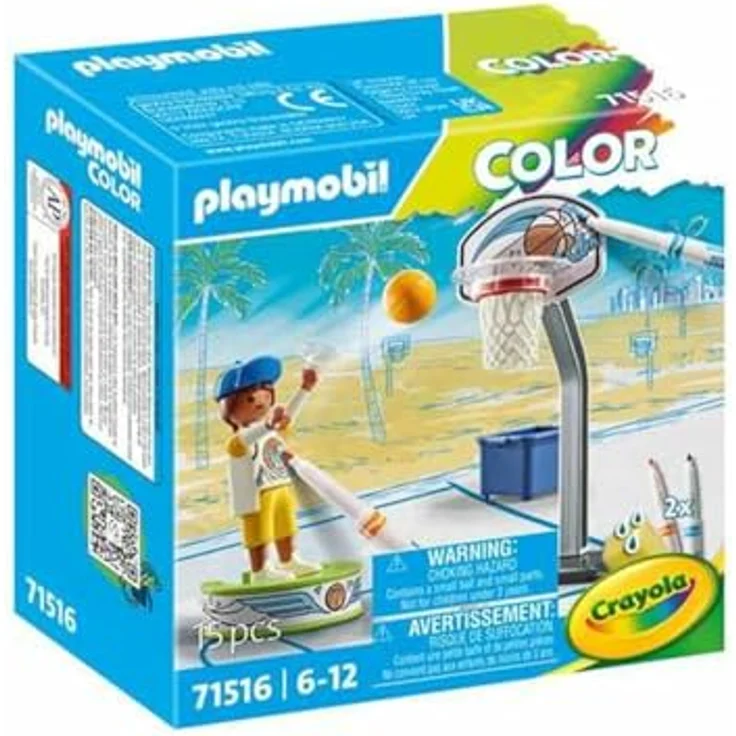 Playmobil® Konstruktions-Spielset Skater mit Basketball (71516), Color, (15 St), Made in Europe - Preisvergleich – Bild 2