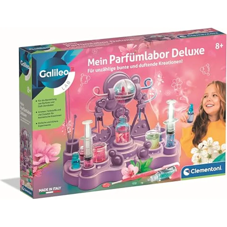 Clementoni Galileo Lab Mein Parfümlabor Deluxe, Experimentierkasten zur Herstellung verschiedener Düfte und Parfüms, geeignet für Kinder ab 8 Jahren – Bild 1
