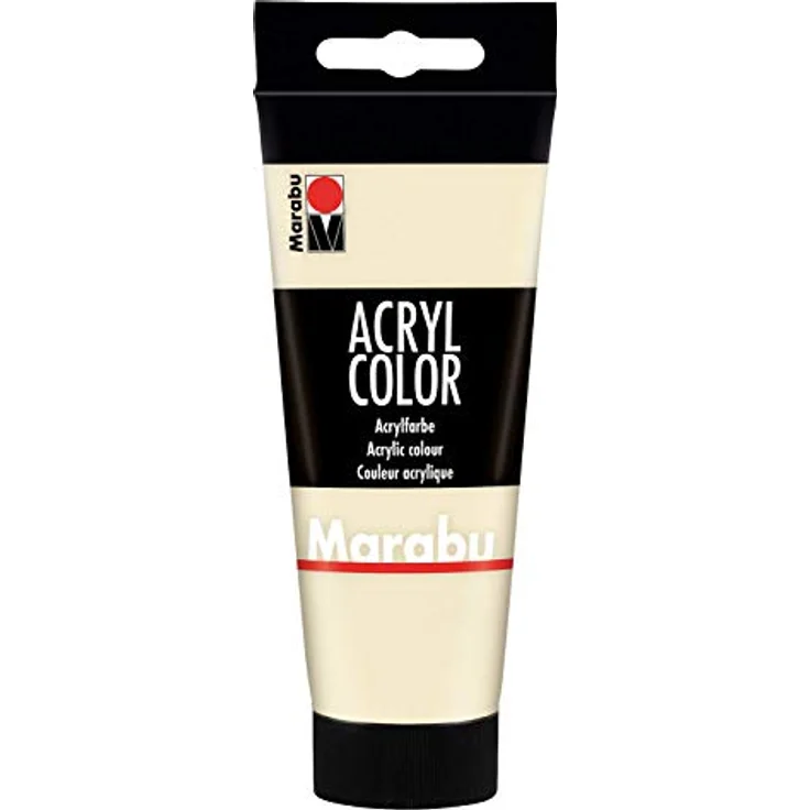 Marabu Acryl Color sand 100 ml, cremige wasserbasierte Acrylfarbe, schnell trocknend, lichtecht und wasserfest – Bild 1