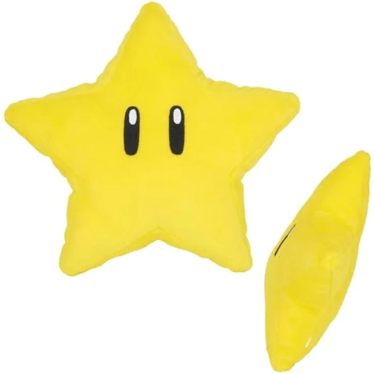 Together Plus Nintendo Super Mario Plüschtier, Super Star, 18 cm - Offizielle Lizenz, Hochwertiges Material, Ideales Geschenk, Vollständige Serie, Universal – Bild 2