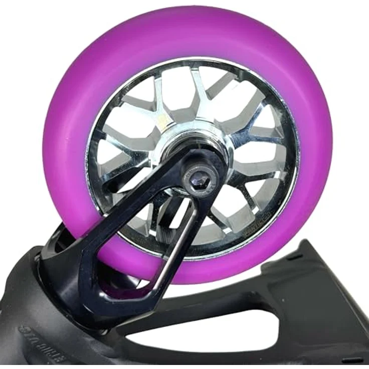 Fantic26 Spy7 Stuntscooter, 110mm Rolle mit ABEC-11 Lager, Chrome/Pu Lila – Bild 4