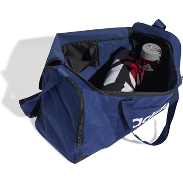 adidas Performance Sporttasche LINEAR DUFFEL M, mit recycelten Materialien, schwarz – Bild 6