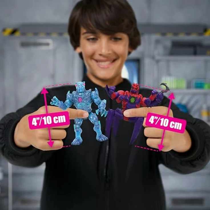 MRBEAST LAB 2er-Pack Figuren MS24904, Mix & Match, mehrfarbige Kunststofffiguren für kreatives Spiel ab 5 Jahren – Bild 2