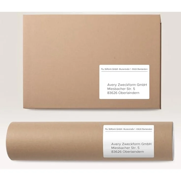 AVERY Zweckform 8024 Universal Etiketten, 2.400 selbstklebende Adressetiketten A7, 105x74mm, FSC-zertifiziert, 300 Blatt – Bild 3