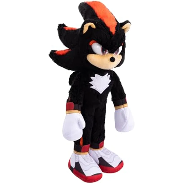 Jakks Pacific Sonic 3 The Hedgehog Deluxe-Shadow-Plüschtier, 33 cm, offiziell lizenziert, mit realistischen Acrylaugen, Sammlerstück ab 3 Jahren – Bild 2