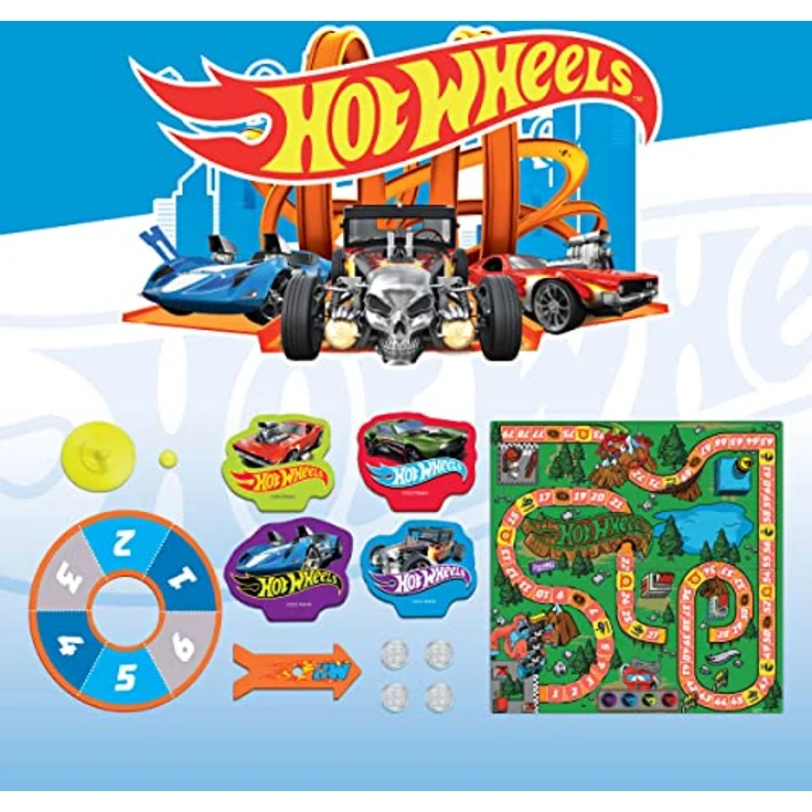 Lisciani - HOT WHEELS Speed Race Spiel - Gesellschaftsspiel für Kinder ab 5 Jahren - Fördert Gedächtnis, Logik und einfache Rechenfähigkeiten – Bild 4