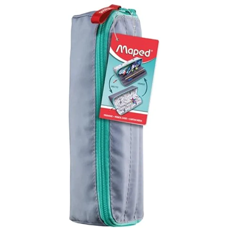 Maped - Federmäppchen XXL EFFECT - mit XXL-Öffnung: einfaches Finden und Herausnehmen der Stifte - resistenter Polyester - bemalbar mit Bunt- und Filzstiften - großer Reißverschluss - pink – Bild 2
