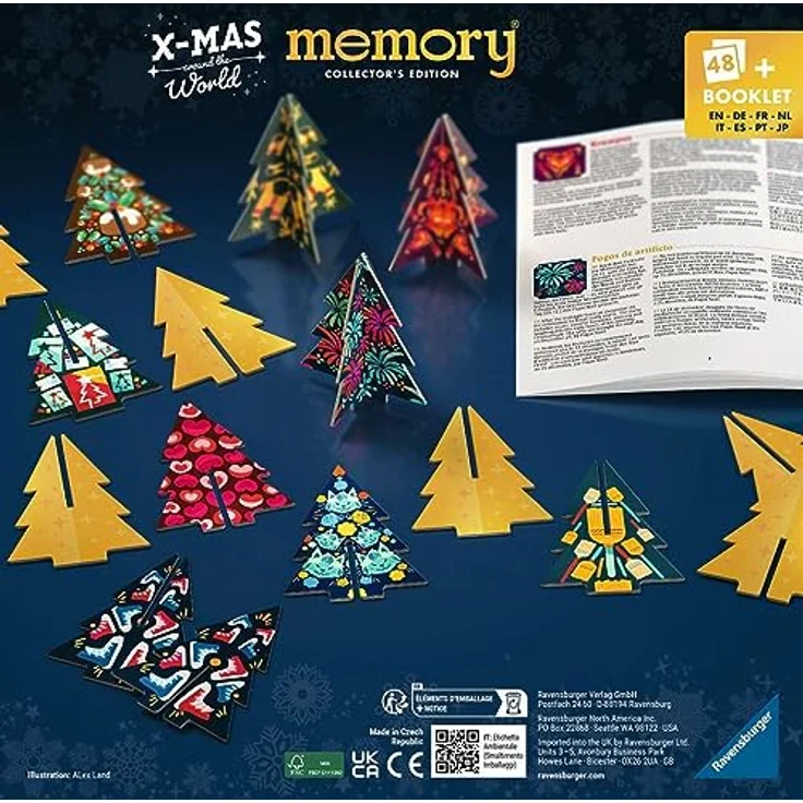 Ravensburger 22350 Collector's memory® Weihnachten - Das weltbekannte Gedächtnisspiel mit Weihnachtsbäumen zum Aufstellen – Bild 2