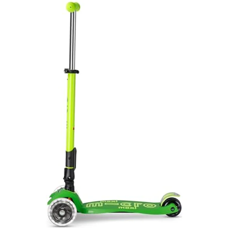 Micro Maxi Micro Deluxe Foldable Neon Miniscooter mit LED-Rädern, klappbar, leuchtend – Bild 5
