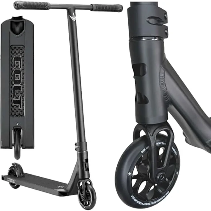 F26 Blunt Colt S6 H=84cm Complete Stunt-Scooter Park/Street I Kinder I Jugendlich I Erwachsene I Trick I Tret I Roller I Leicht (110mm Schwarz)