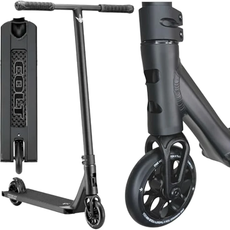 F26 Blunt Colt S6 H=84cm Complete Stunt-Scooter Park/Street I Kinder I Jugendlich I Erwachsene I Trick I Tret I Roller I Leicht (110mm Schwarz) – Bild 1