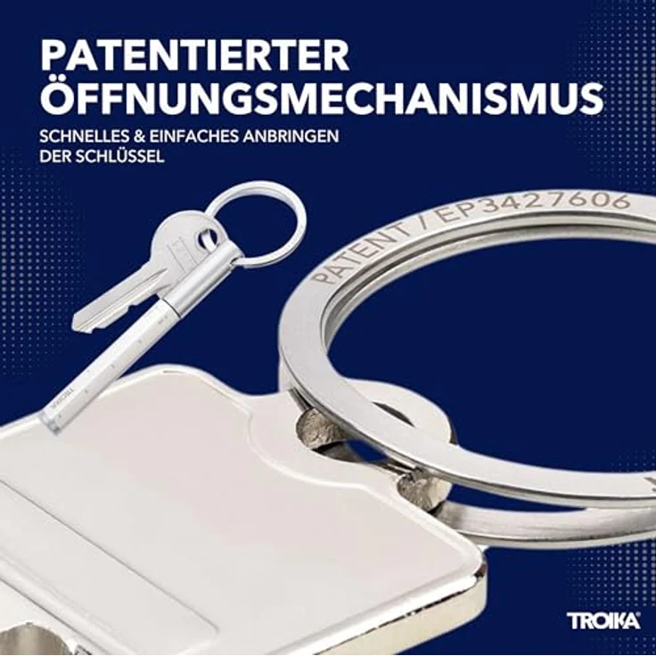 TROIKA ENDLESS TO GO Multitasking-Bleistift und Schlüsselanhänger mit nachhaltiger Endlos-Schreibspitze (ca. 20km Schreiblänge), Aluminium, silberfarben, mit Zentimeter-/Zoll-Lineal – Bild 4