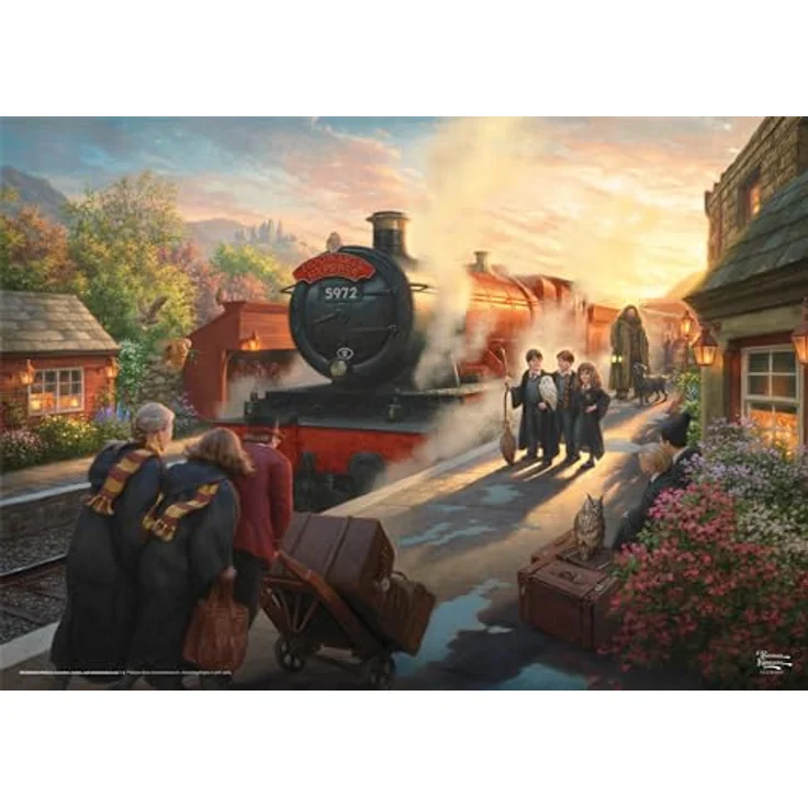 Schmidt Spiele 58428 Thomas Kinkade, Wizarding World, Harry Potter, Hogwarts Express, 1000 Teile Puzzle, bunt – Bild 4