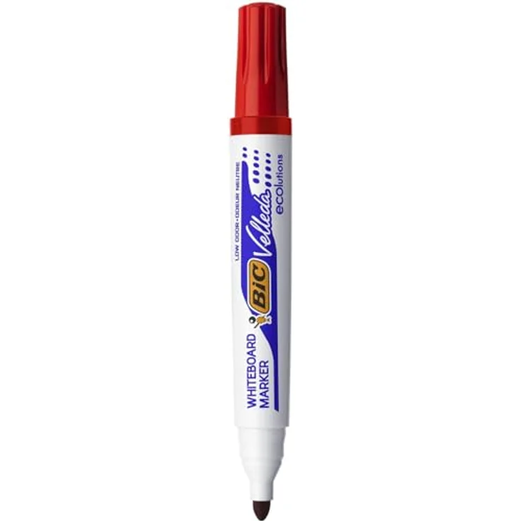 BIC Velleda ECOlutions Whiteboard-Marker, rot, 1,4 mm, geruchsarm und langlebig – Bild 1