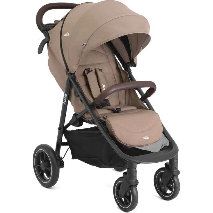 Joie Litetrax Pro Buggy, kompakter Sportwagen mit pannensicheren Schaumstoffreifen und Flex-Komfort-Federung, Toffee