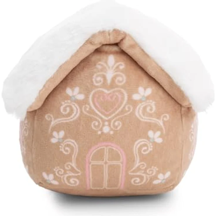Nici Plüschfigur Lebkuchenhaus, 15 cm, aus recyceltem Material, perfekte Geschenkidee zur Weihnachtszeit – Bild 3