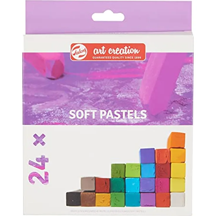 Talens Art Creation Soft Pastel, 24-teiliges Set mit lebendigen Farben für kreative Kunstwerke auf Papier und Pappe