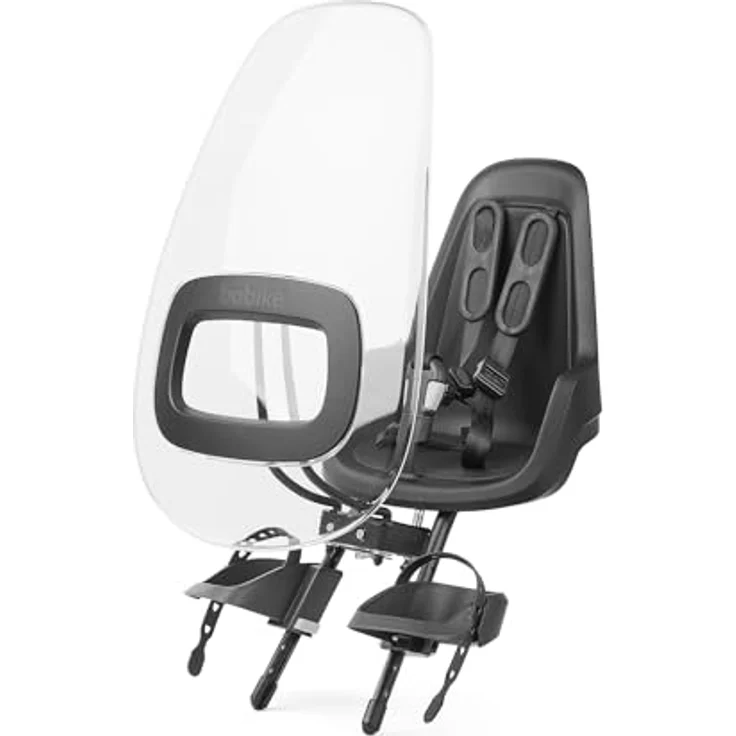 Bobike Kinder Mini Windschutz, Urban Black, schlagfest und einfach zu montieren – Bild 2