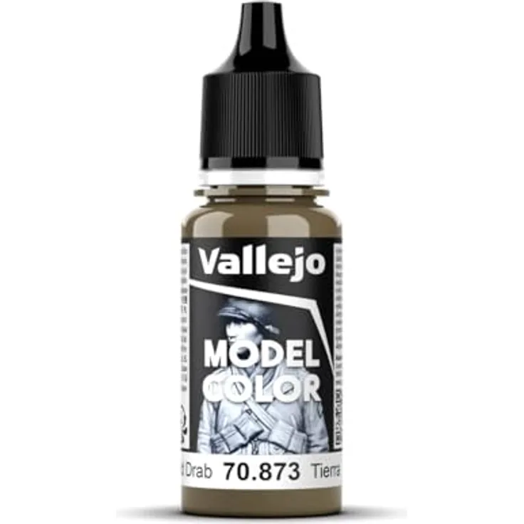 Vallejo Model Color Acrylfarbe, 17 ml, matt, Erdbraun (Uns Field Drab)