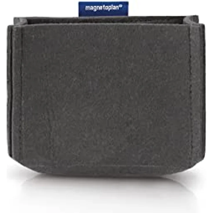magnetoTray Stifteköcher Medium, 100x200x100 mm (TxBxH), magnethaftend, grau – Bild 2