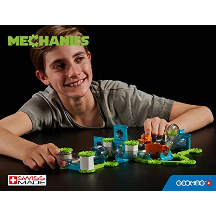 Geomag Mechanik & Schwerkraft Starter-Set 153 Stück, Magnetische Konstruktionen, Recycelter Kunststoff – Bild 5