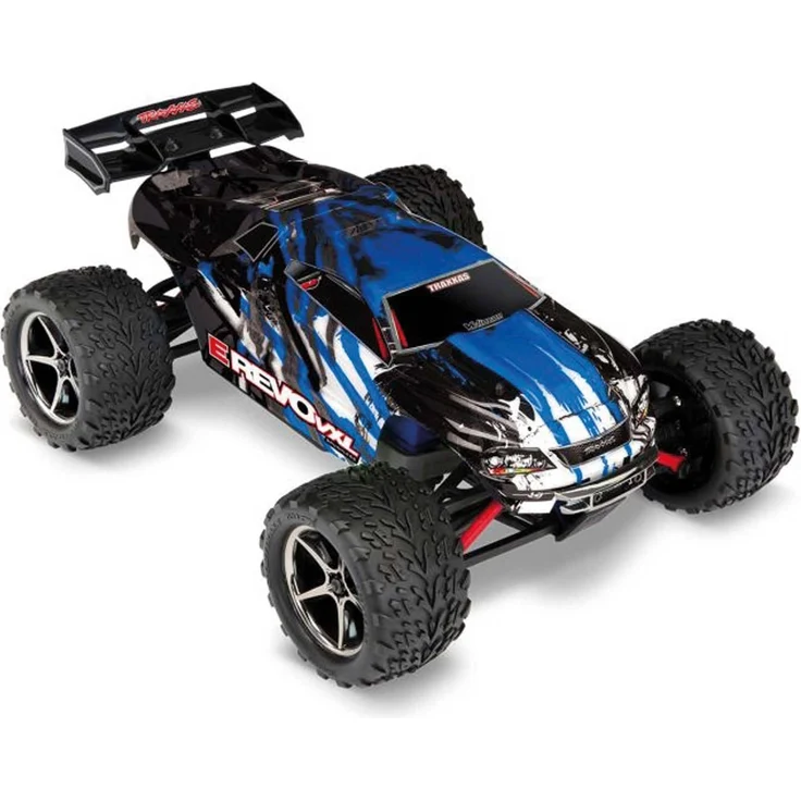 Traxxas E-REVO 4X4 VXL BLAU-X 1/16 RACING-TRUCK RTR BRUSHLESS MIT AKKU UND USB-C LADER
