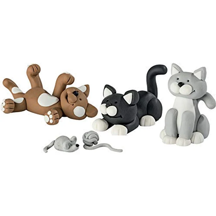 STAEDTLER FIMO kids 8034 Modelliermasse - Cat - 4 Blöcke je 42 g - Kreatives Bastelset für Kinder in verschiedenen Farben – Bild 5