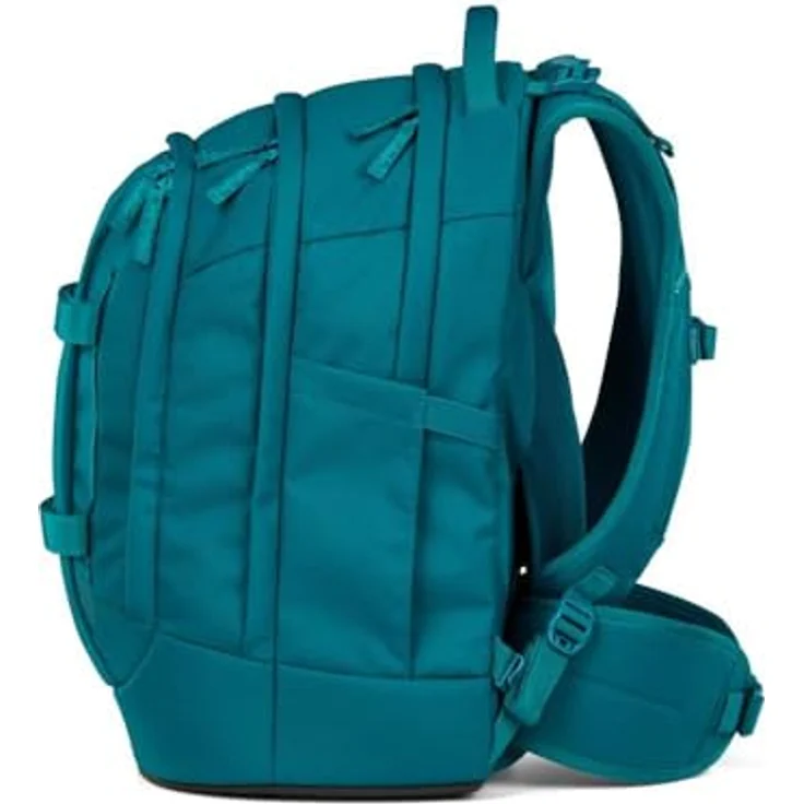 Satch pack Schulrucksack Set 2tlg. Deep Petrol, inkl. Schlamperbox mit 3D Soft-Mesh Rückensystem und Organizerfach – Bild 3