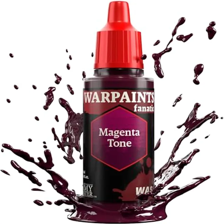 The Army Painter Warpaints Fanatic Wash: Magenta Tone, Acrylwaschung zur Verbesserung von Miniaturdetails