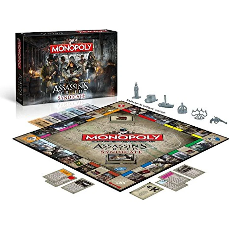 Gomazing Monopoly Assassin's Creed Syndicate + Buch »In den Animus«, Brettspiel mit exklusivem Assassin's Creed Theme und Begleitbuch zur Filmproduktion – Bild 2