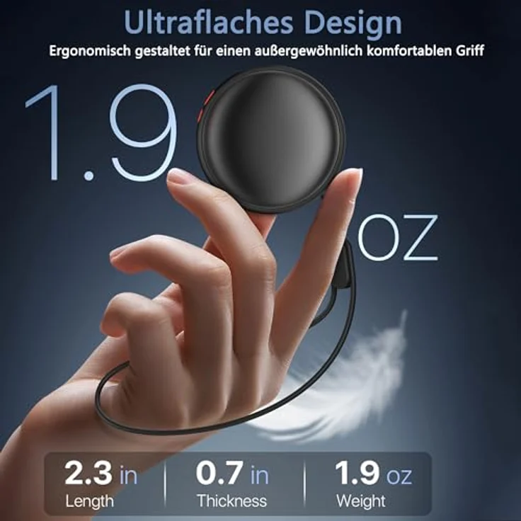 COZOME Handwärmer Elektrisch, 4000 mAh 2er Pack Taschenwärmer, Wiederverwendbar, USB C, 5 Heizstufen bis 55°C, ideal für Skifahren und Camping – Bild 4