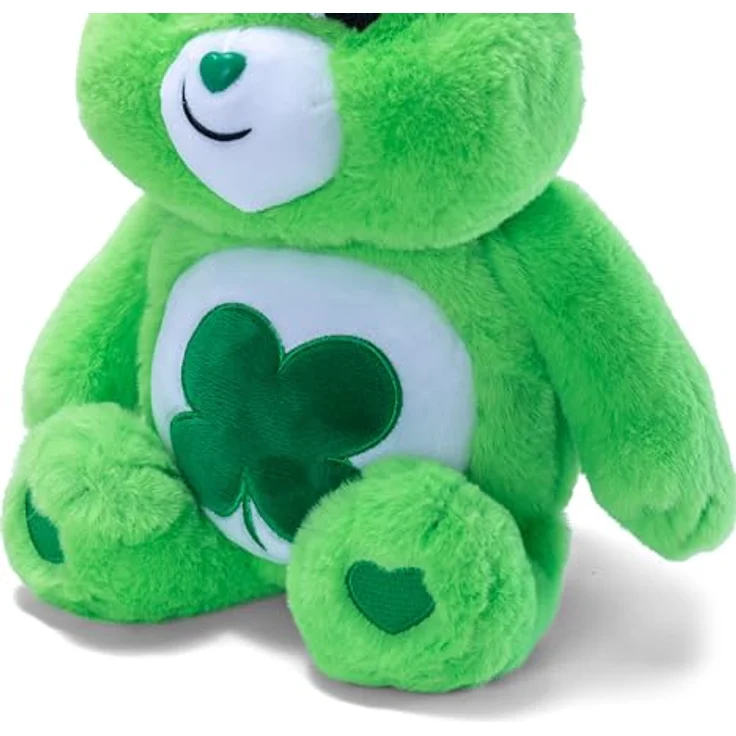 Simba Glücksbärchi Kuscheltier 35cm, grünes Plüschtier mit vierblättrigem Kleeblatt, in Geschenkbox, für Kinder und Erwachsene – Bild 3